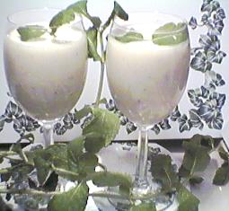 [mint-flower yogurt drink]