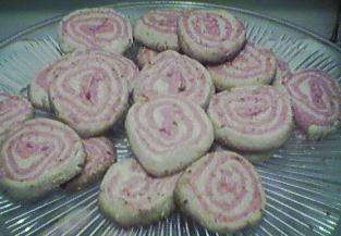 [swirly pink cookies]